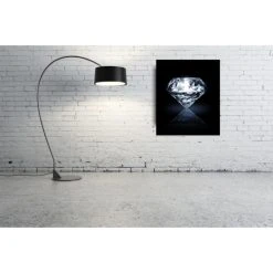 DECLIKTABLEAU Tableau Romantique Solitaire Diamant L.55 X H.80 Cm -Dekliktableau Magasin tableaux romantiques noirtransparent tableaux design 14031 1140x1140 1