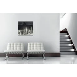 DECLIKTABLEAU Tableau New York By Night 50X50 Cm