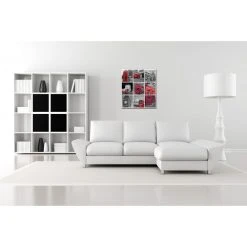 DECLIKTABLEAU Tableau British London City Patchwork 80X80 Cm -Dekliktableau Magasin tableaux villes multicouleur tableaux design 11443 1140x1140 1