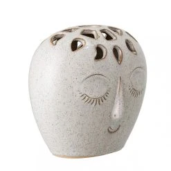 Dekliktableau Magasin 4 Bloomingville Vase ELISSA Blanc En Grès